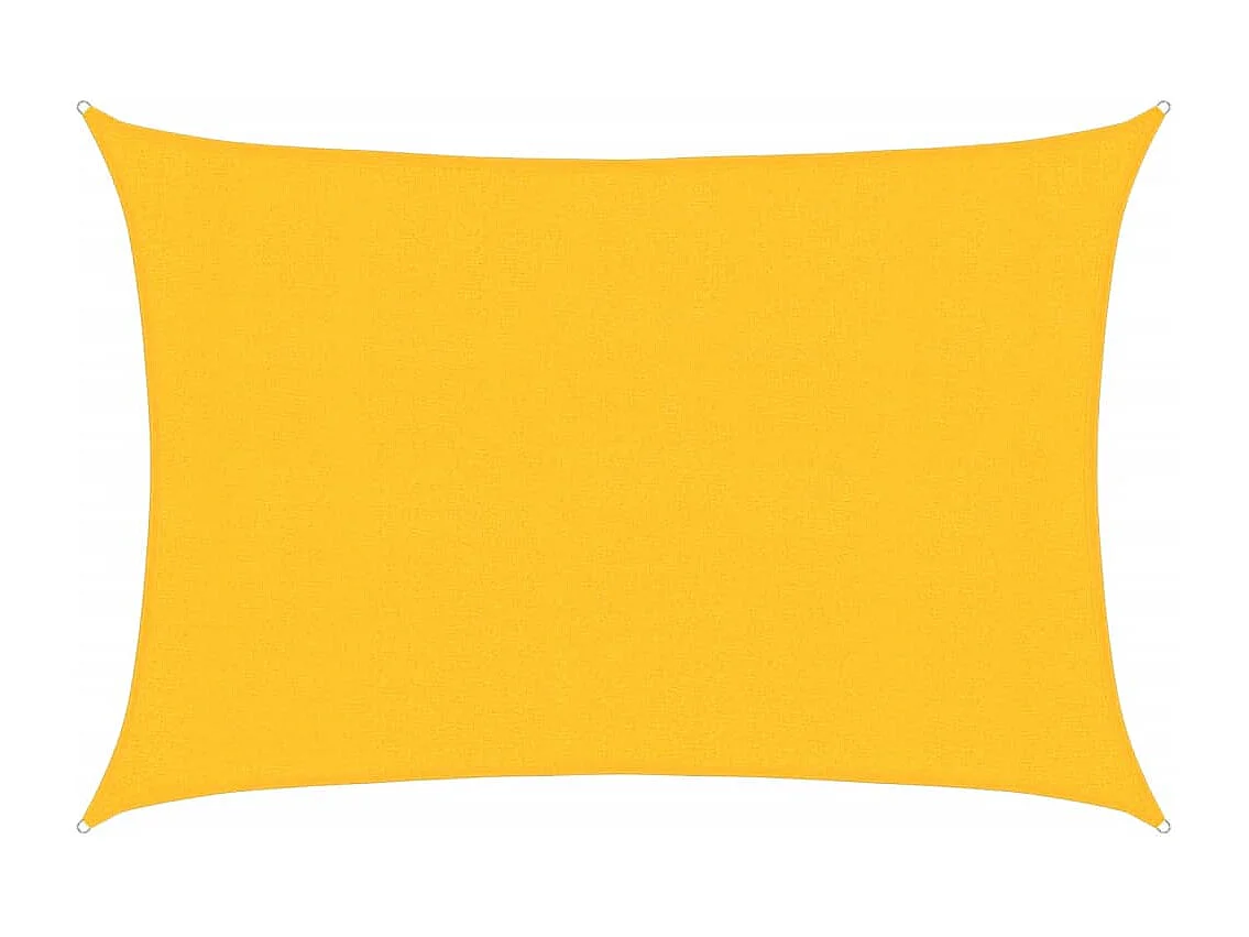 Voile d'ombrage 160 g/m² Jaune 3x4 m PEHD