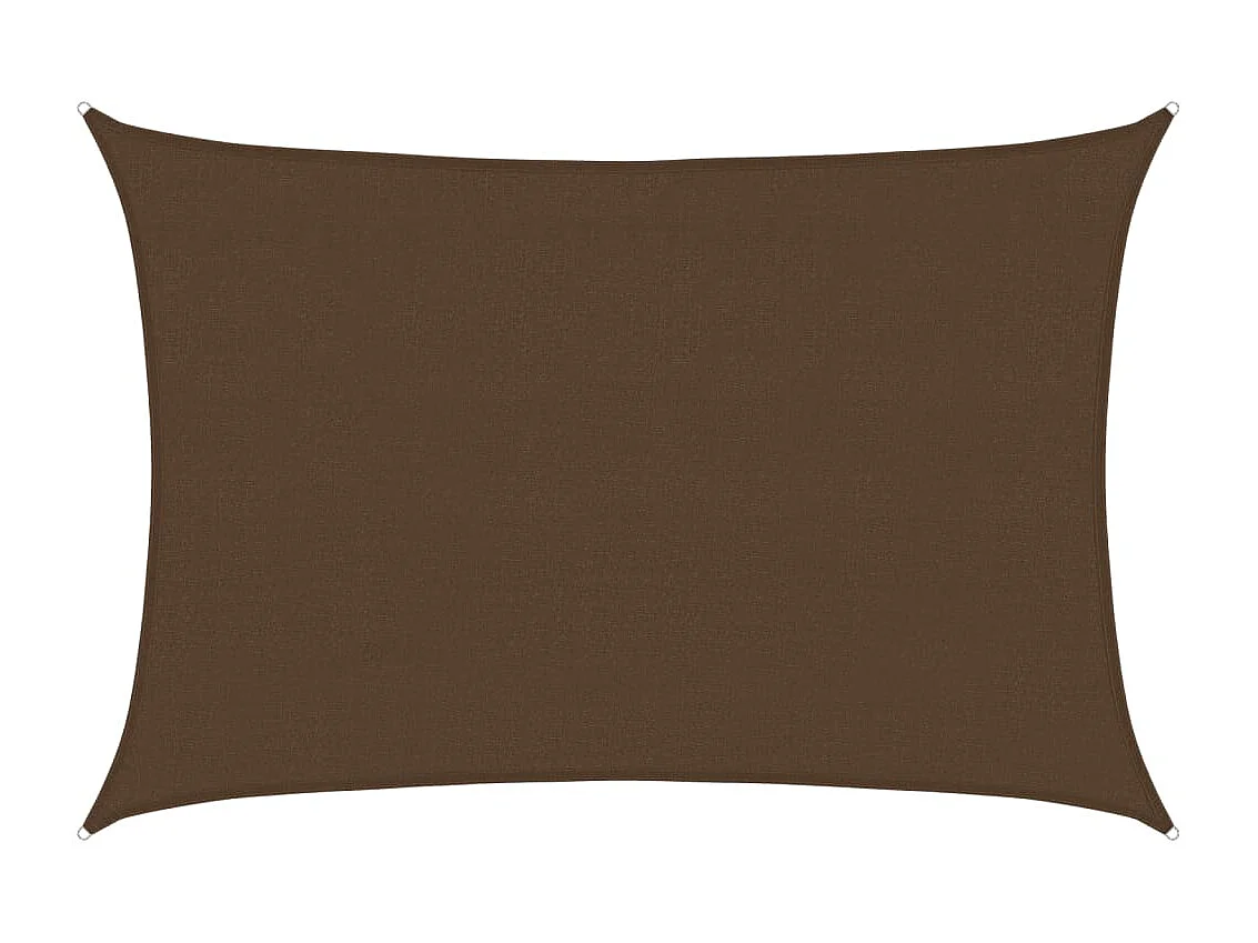 Voile d'ombrage 160 g/m² Marron 4x5 m PEHD