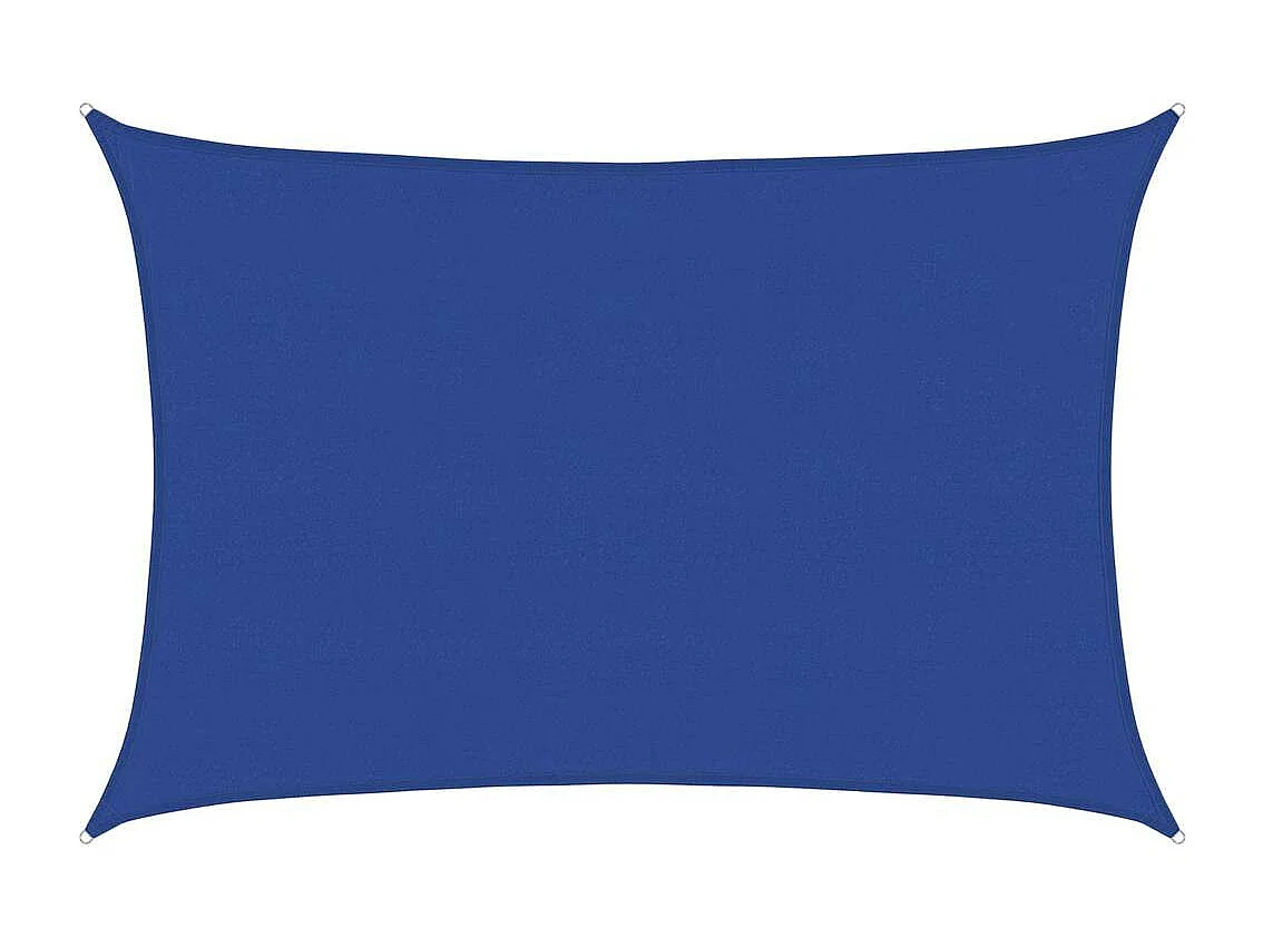 Sombra vela 160 g/m² retangular azul 5x7 m HDPE
