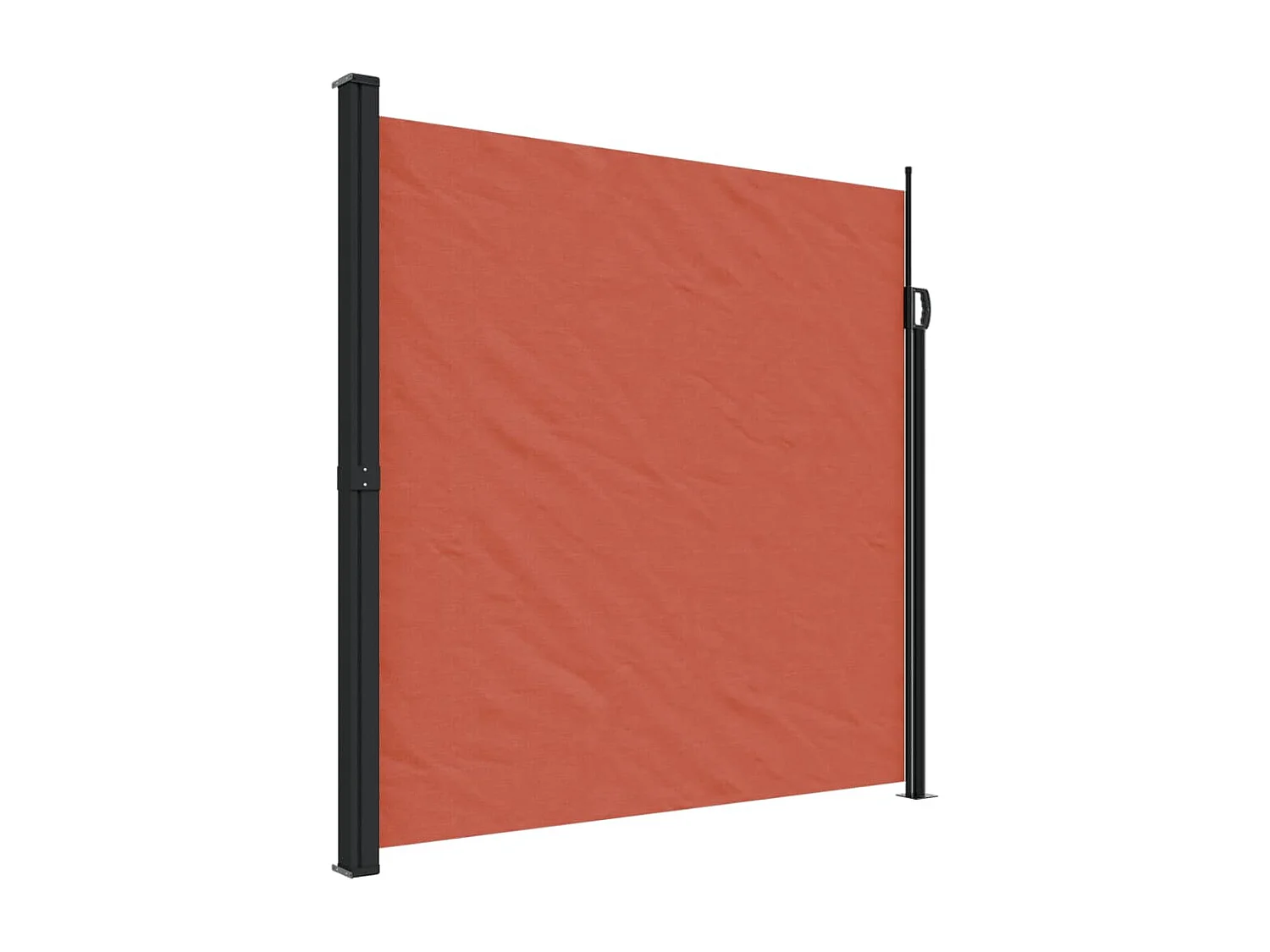 Toldo lateral retrátil em terracota 200x500 cm