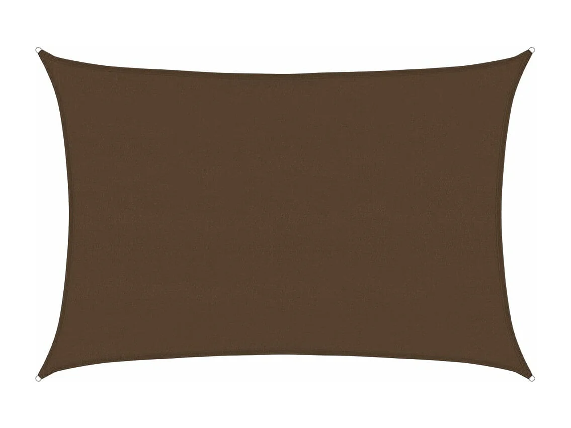 Voile d'ombrage 160 g/m² Marron 5x7 m PEHD