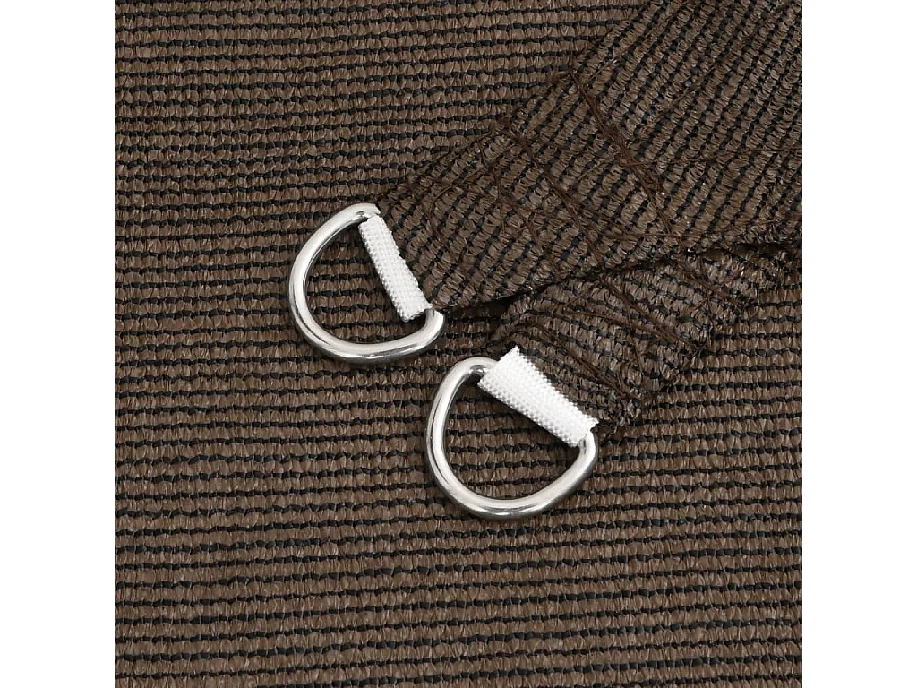 Voile d'ombrage 160 g/m² Marron 5x7 m PEHD