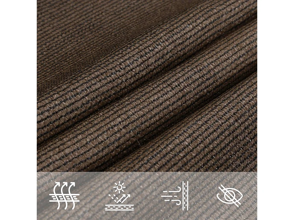 Vela de sombra 160 g/m² Castanho 5x7 m HDPE