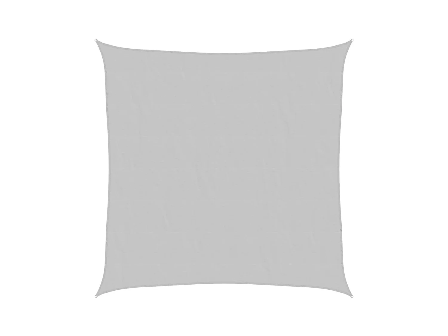 Lichtgrijs schaduwzeil 2x2 m 100% polyester oxford