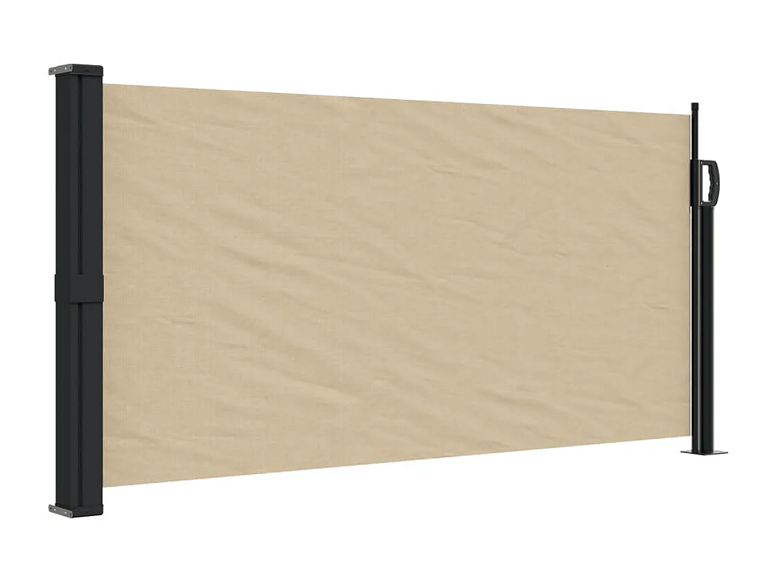 Beige einziehbare Seitenmarkise 100x300 cm