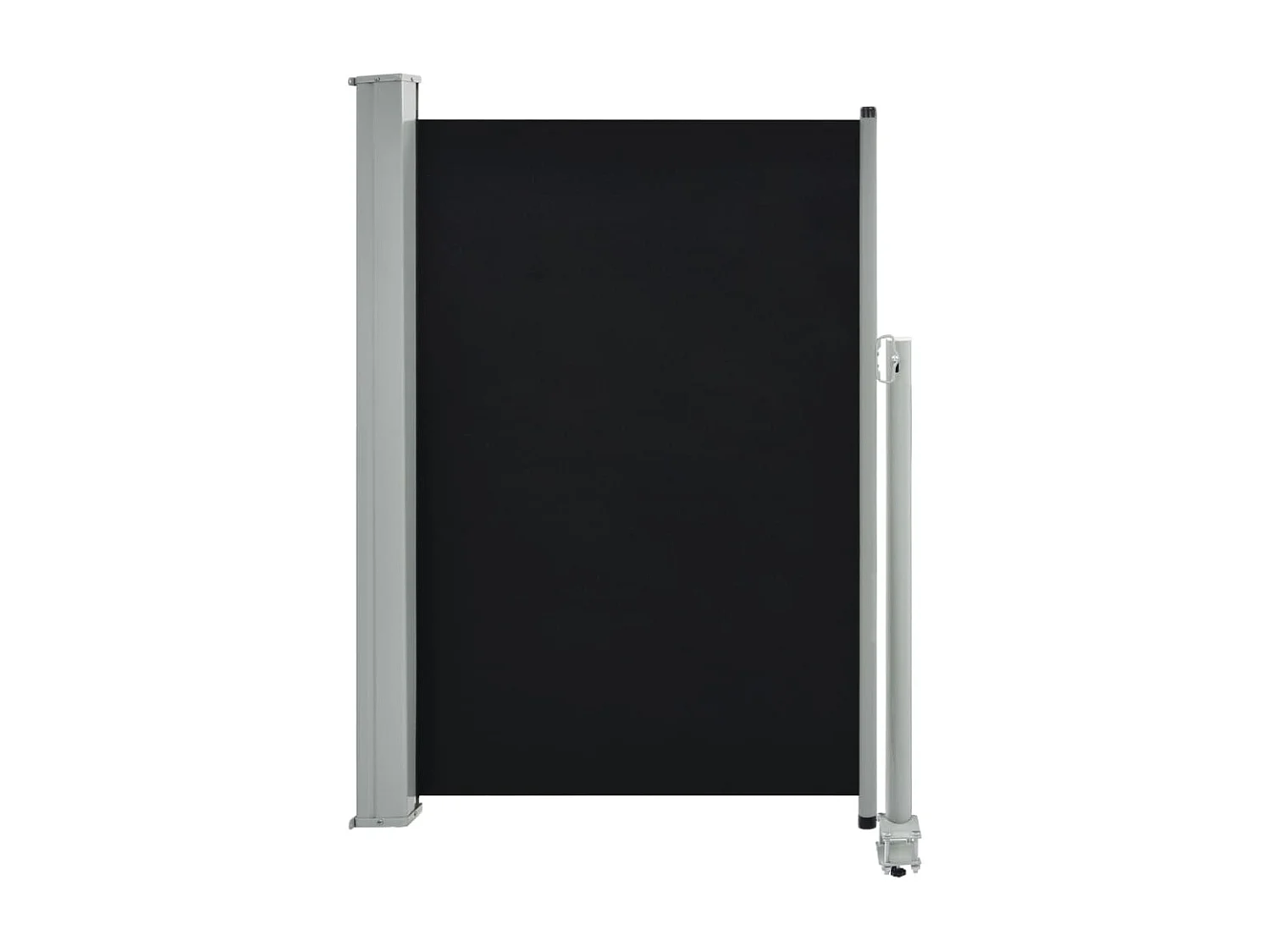 Tenda da sole laterale retrattile da patio 120 x 300 cm Nera