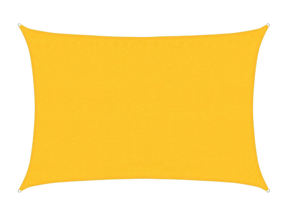 Vela de sombra 160 g/m² retangular amarelo 3,5x5 m HDPE