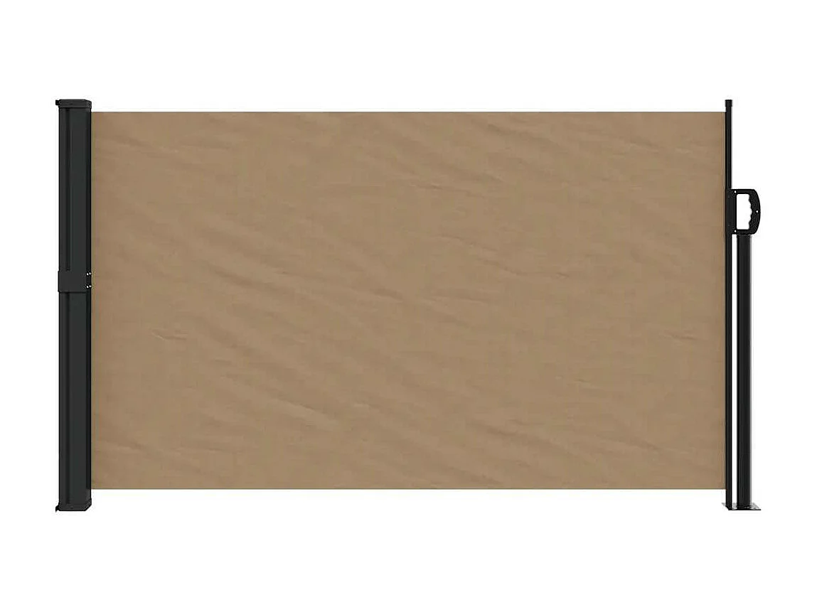 Auvent latéral rétractable taupe 117x300 cm