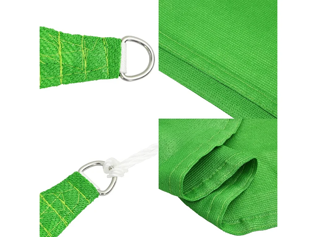 Voile d'ombrage 160 g/m² Vert clair 3x4 m PEHD