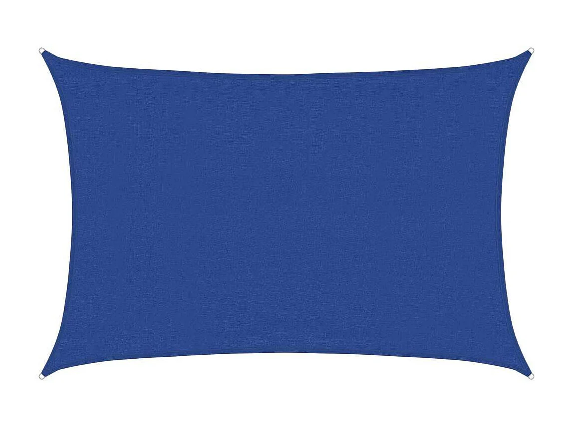 Vela ombreggiante 160 g/m² rettangolare blu 3,5x5 mt HDPE