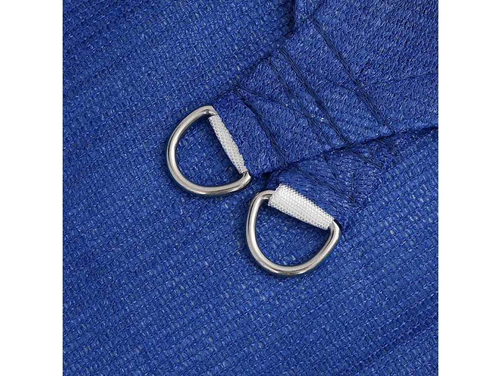 Vela ombreggiante 160 g/m² rettangolare blu 3,5x5 mt HDPE