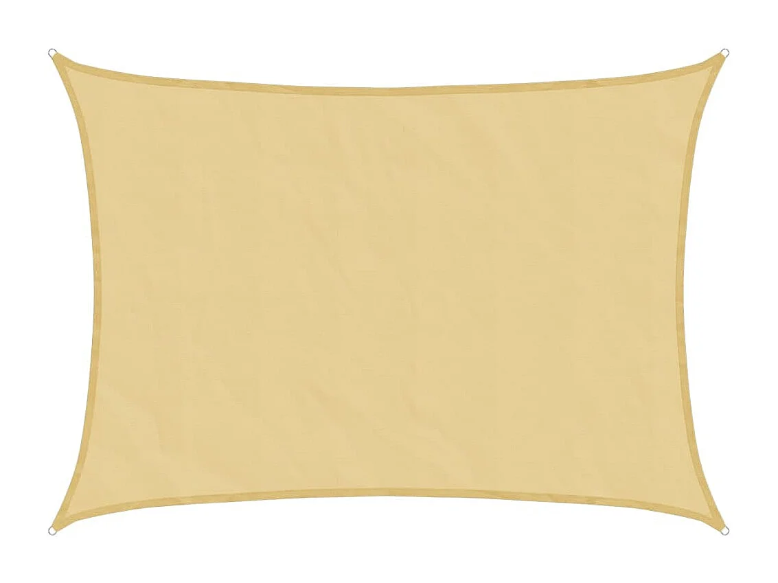 Voile d'ombrage sable 7x5 m 100 % polyester oxford