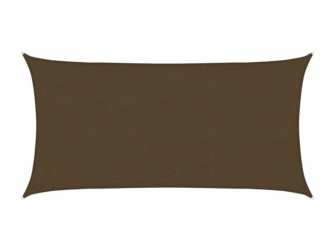 Vela ombreggiante 160 g/m² Marrone 2x3,5 m HDPE