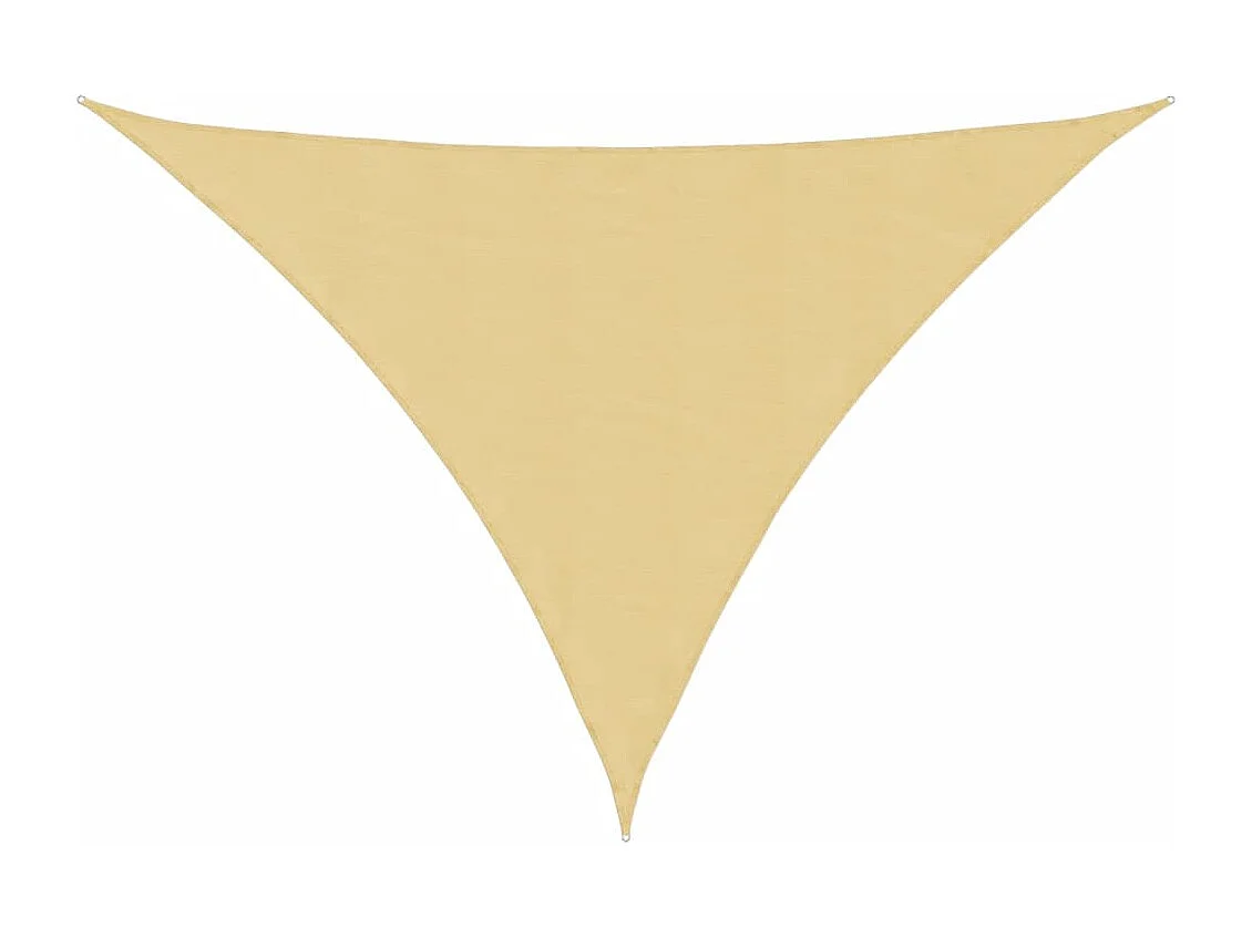 Vela de sombra arena 7x5x5 m 100% poliéster oxford