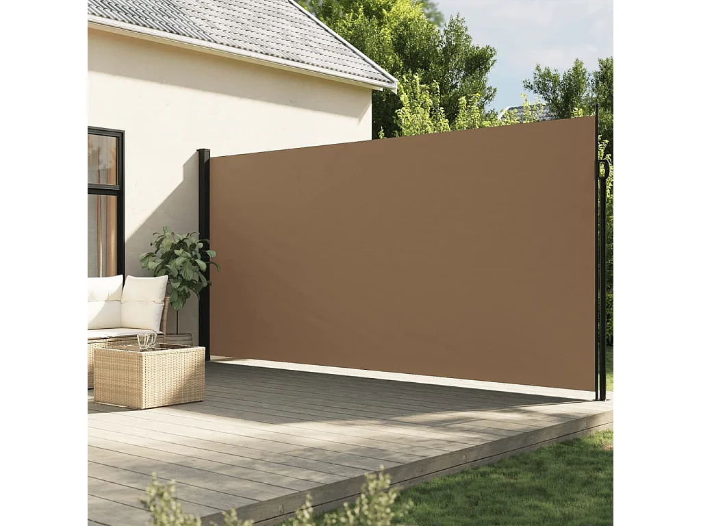 Auvent latéral rétractable taupe 200x300 cm