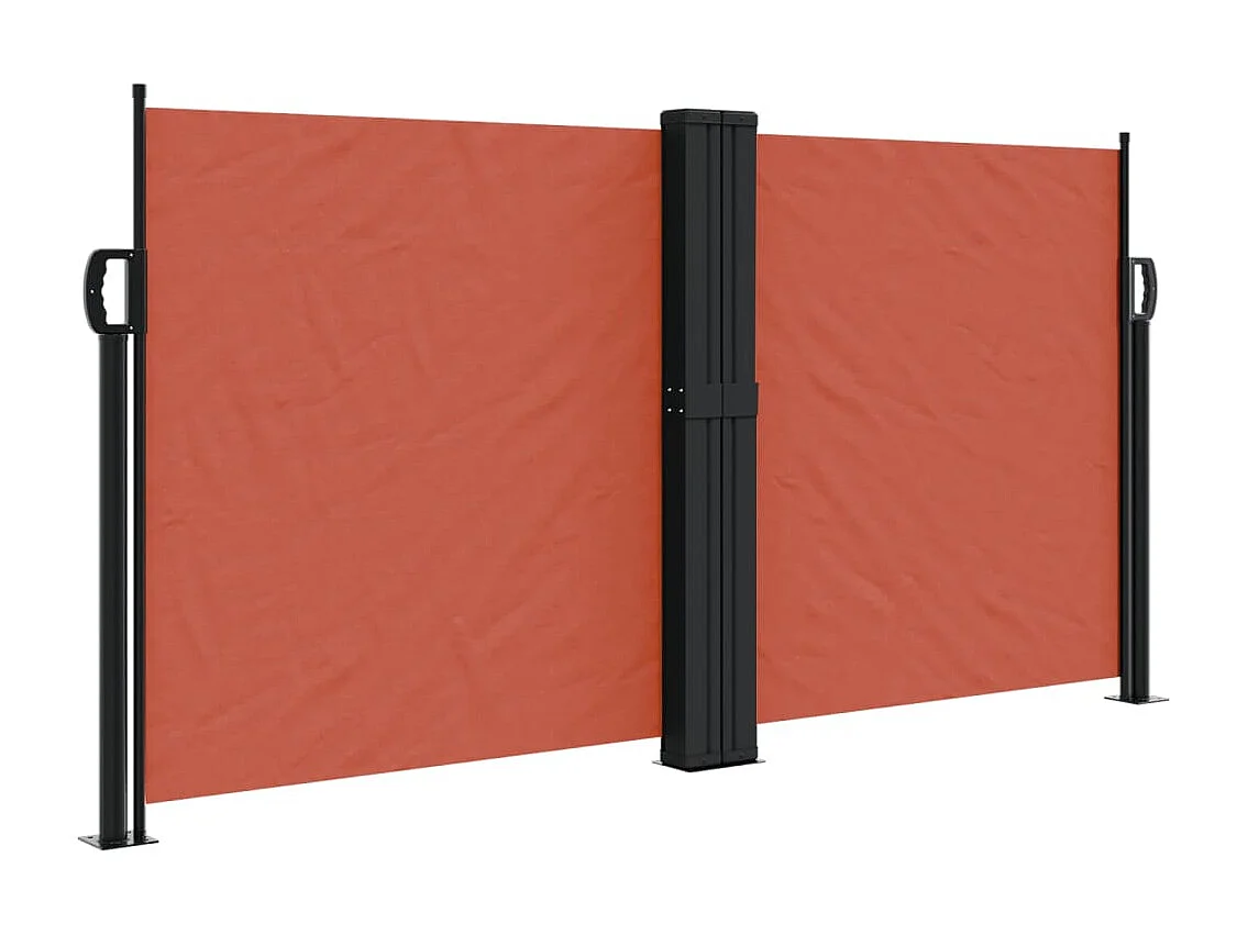 Auvent latéral rétractable terre cuite 120x1200 cm