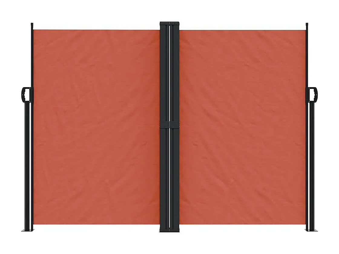 Toldo lateral retrátil em terracota 180x600 cm