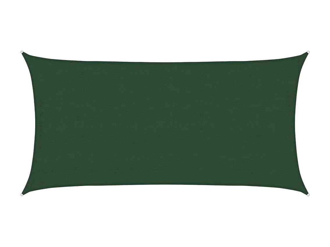 Voile d'ombrage 160 g/m² Vert foncé 4x7 m PEHD