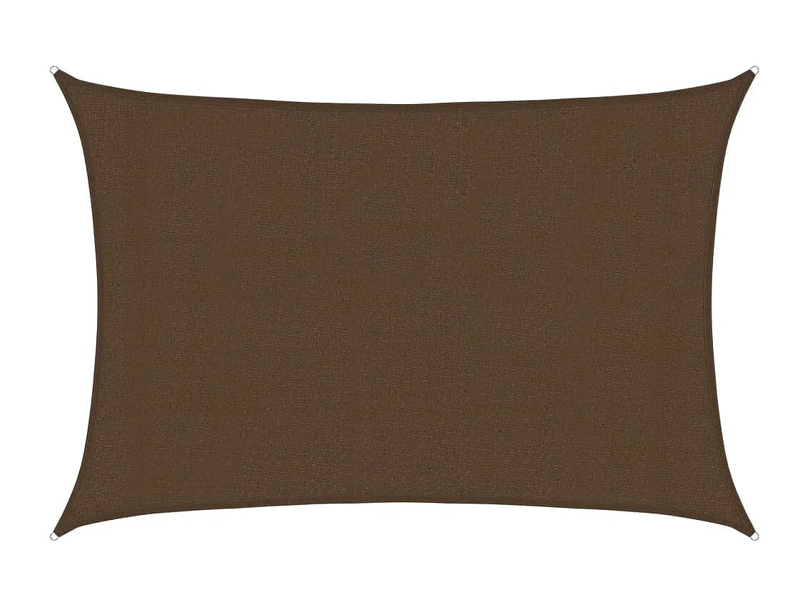 Voile d'ombrage 160 g/m² Marron 3x4 m PEHD