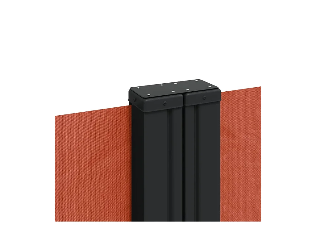 Toldo lateral retrátil em terracota 200x1000 cm