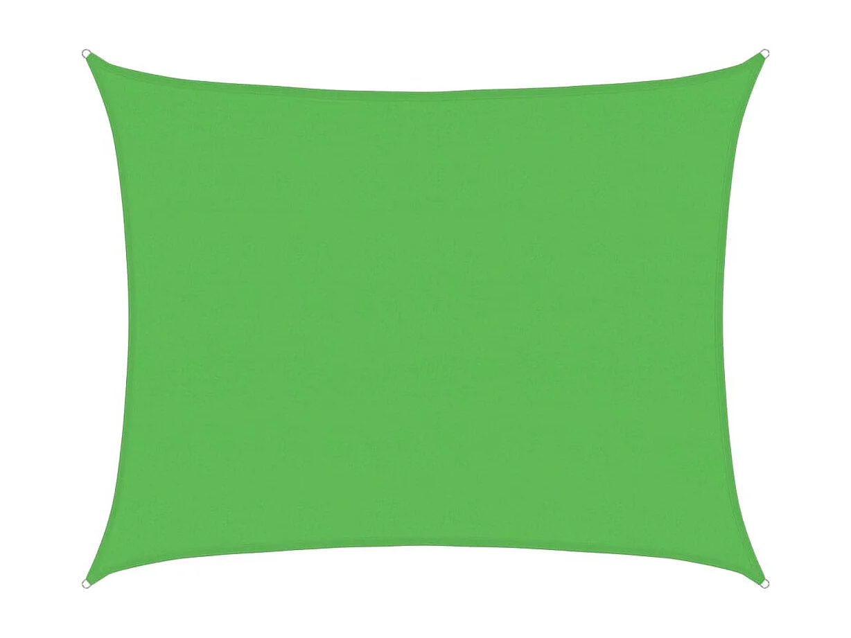 Voile d'ombrage 160 g/m² Vert clair 6x8 m PEHD
