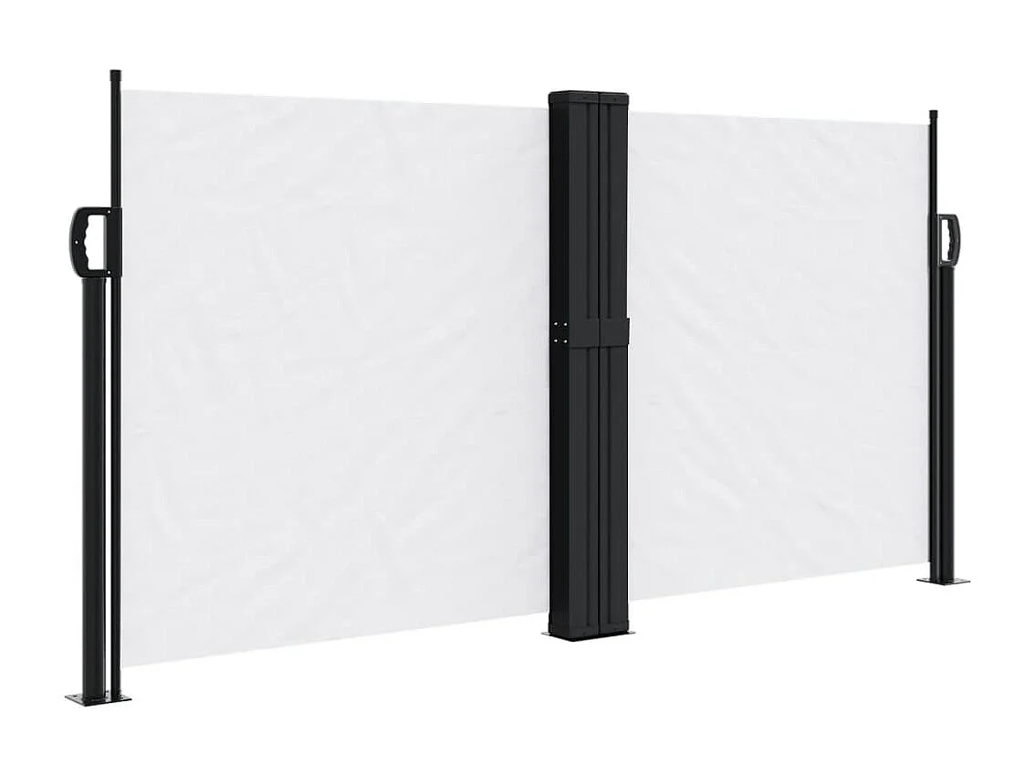 Tenda laterale retrattile bianca 120x600 cm