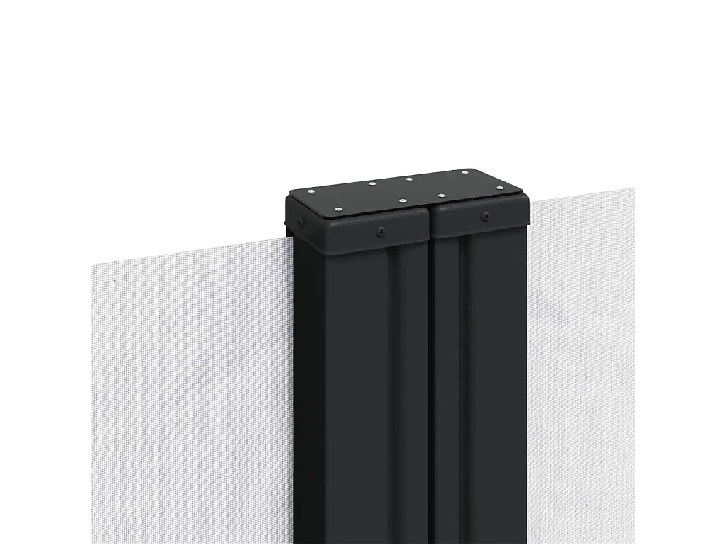 Tenda laterale retrattile bianca 120x600 cm