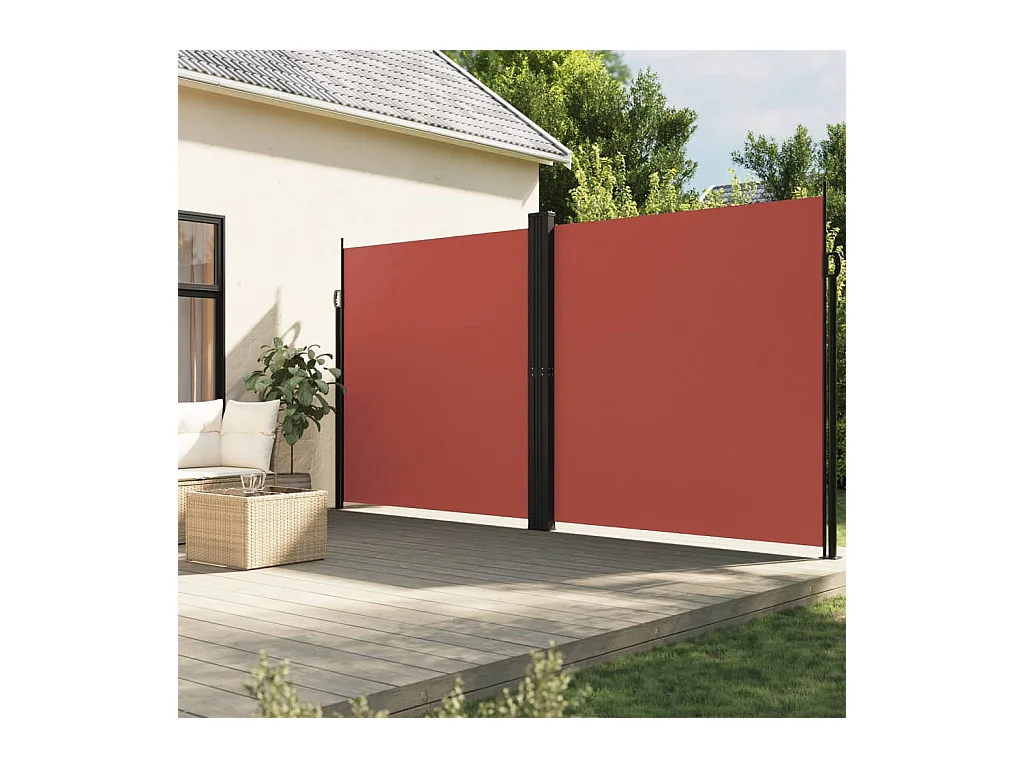Tenda laterale retrattile in terracotta 200x1200 cm