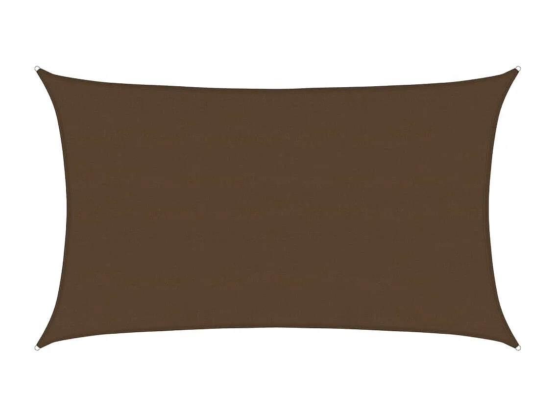 Vela ombreggiante 160 g/m² Marrone 5x8 m HDPE