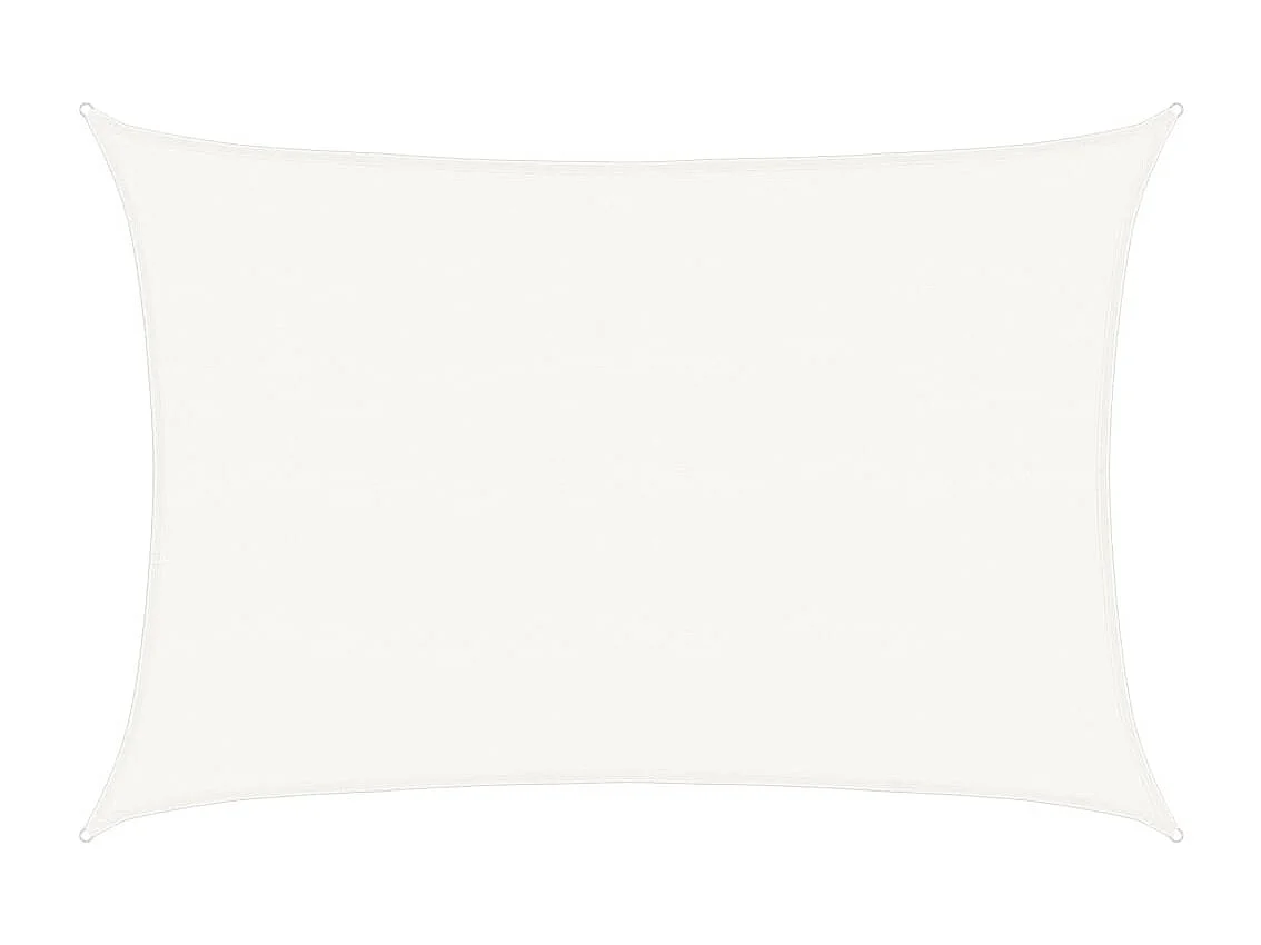 Voile d'ombrage 160 g/m² Blanc 5x6 m PEHD