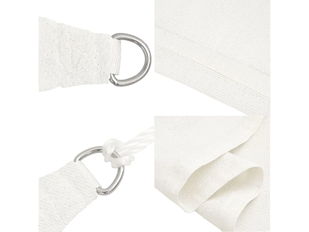 Voile d'ombrage 160 g/m² Blanc 5x6 m PEHD