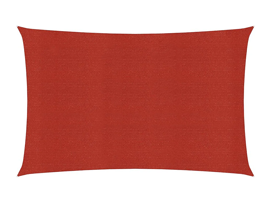Vela de sombra 160 g/m² Rojo 2,5x4,5 m HDPE