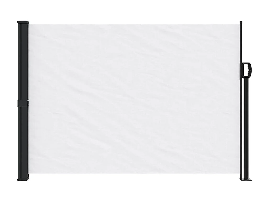 Toldo lateral retráctil blanco 140x600 cm