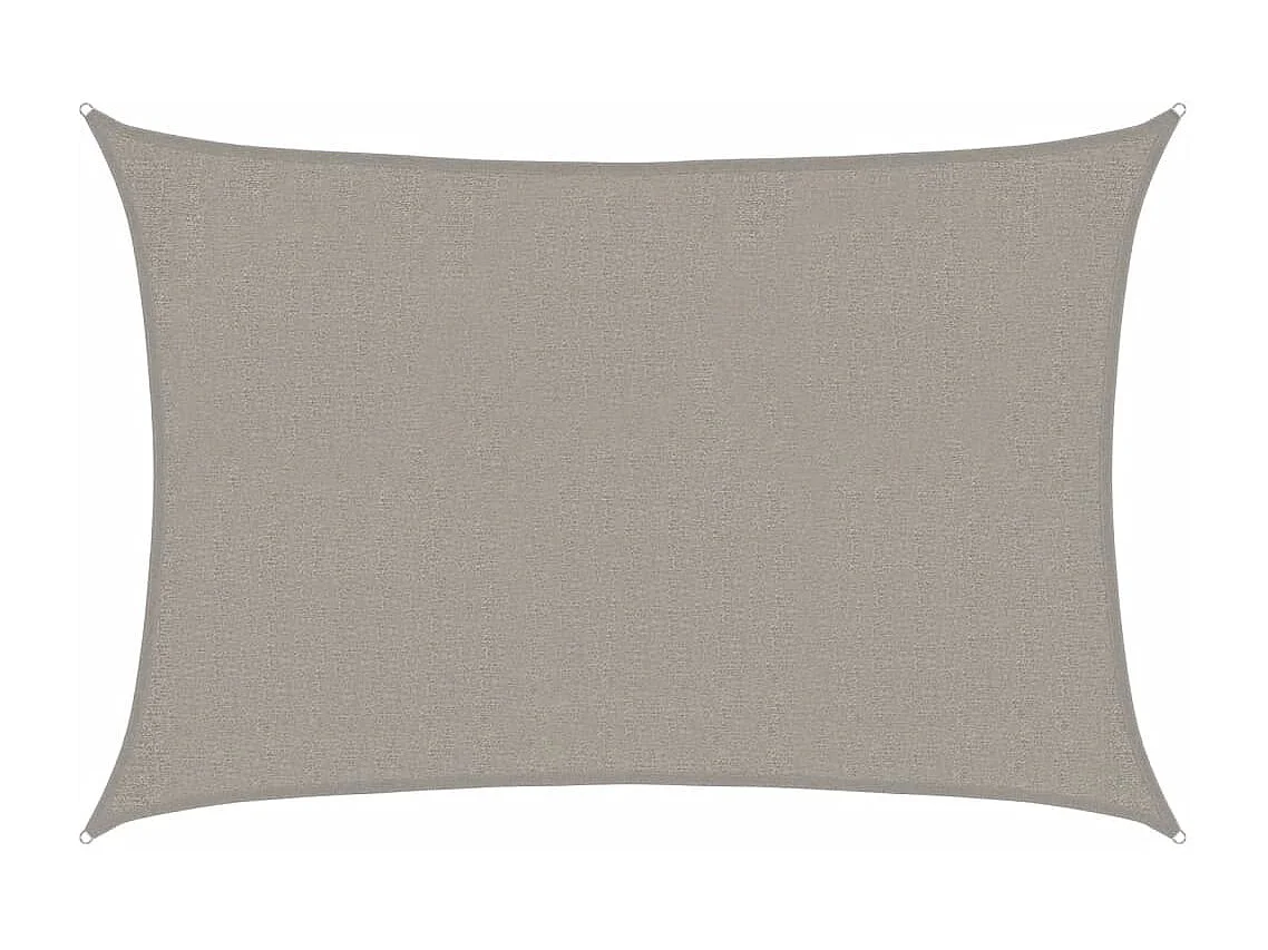 Voile d'ombrage 160 g/m² rectangulaire gris clair 2x3 m PEHD