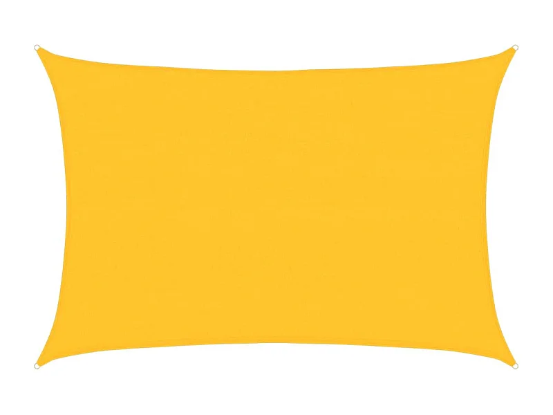 Vela de sombra 160 g/m² retangular amarelo 4x5 m HDPE