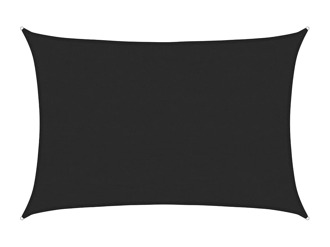 Voile d'ombrage 160 g/m² Noir 4x5 m PEHD