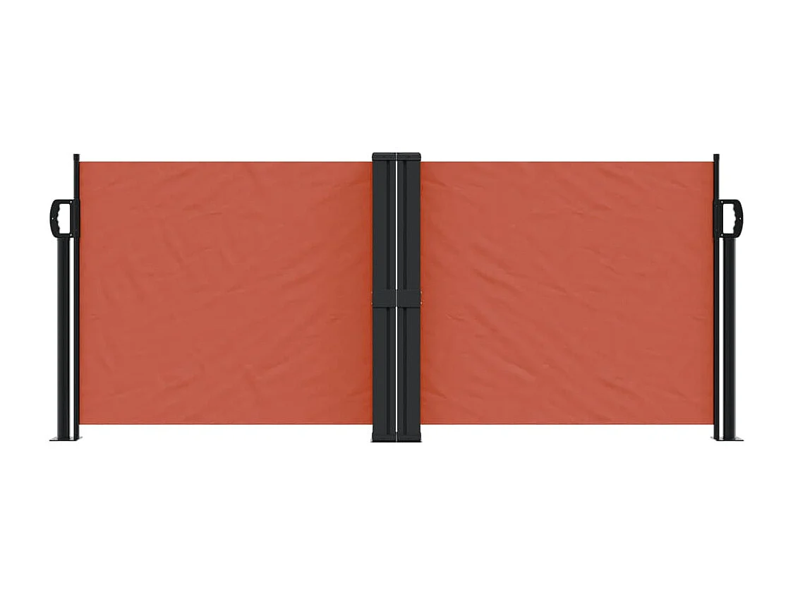 Toldo lateral retráctil terracota 100x1000 cm