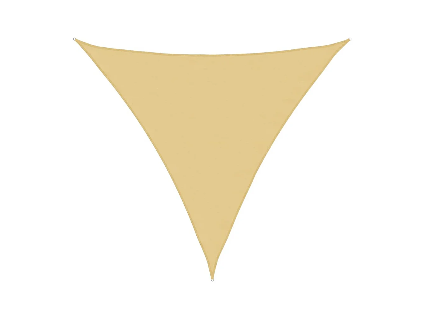 Vela de sombra de areia 3,6x3,6x3,6 m 100% poliéster oxford