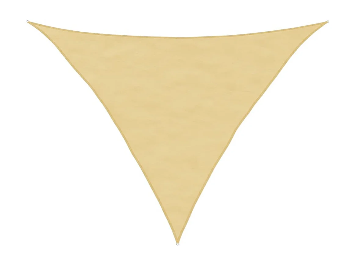 Vela ombreggiante sabbia 5x5x6 m 100% poliestere oxford