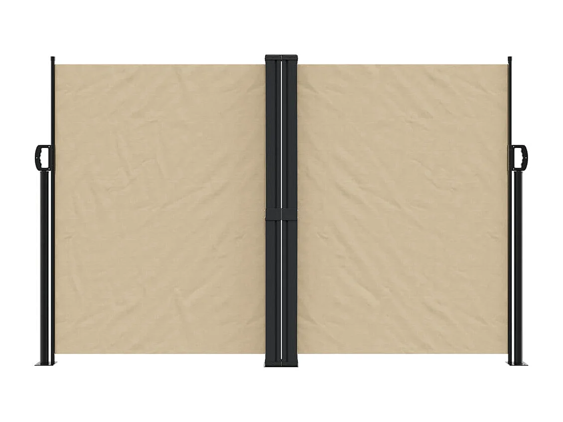 Auvent latéral rétractable beige 160x1000 cm