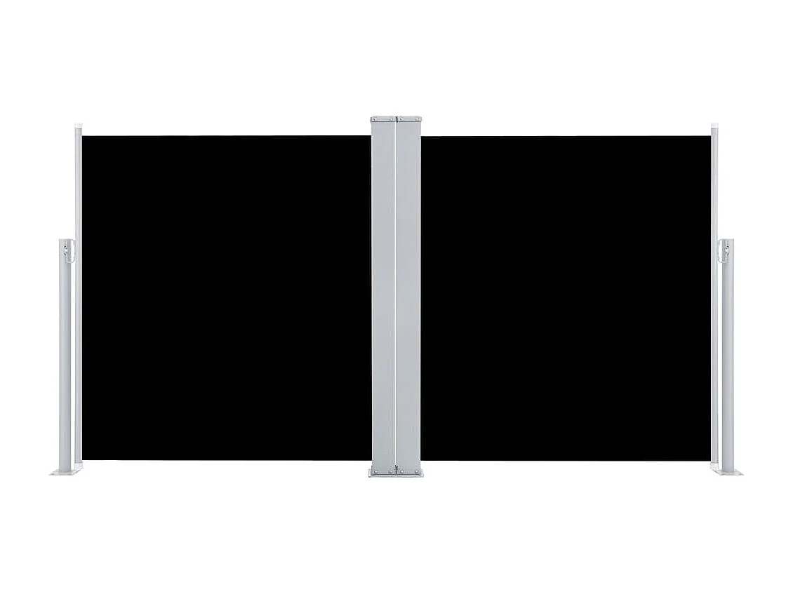 Tendalino laterale retrattile Nero 120 x 600 cm