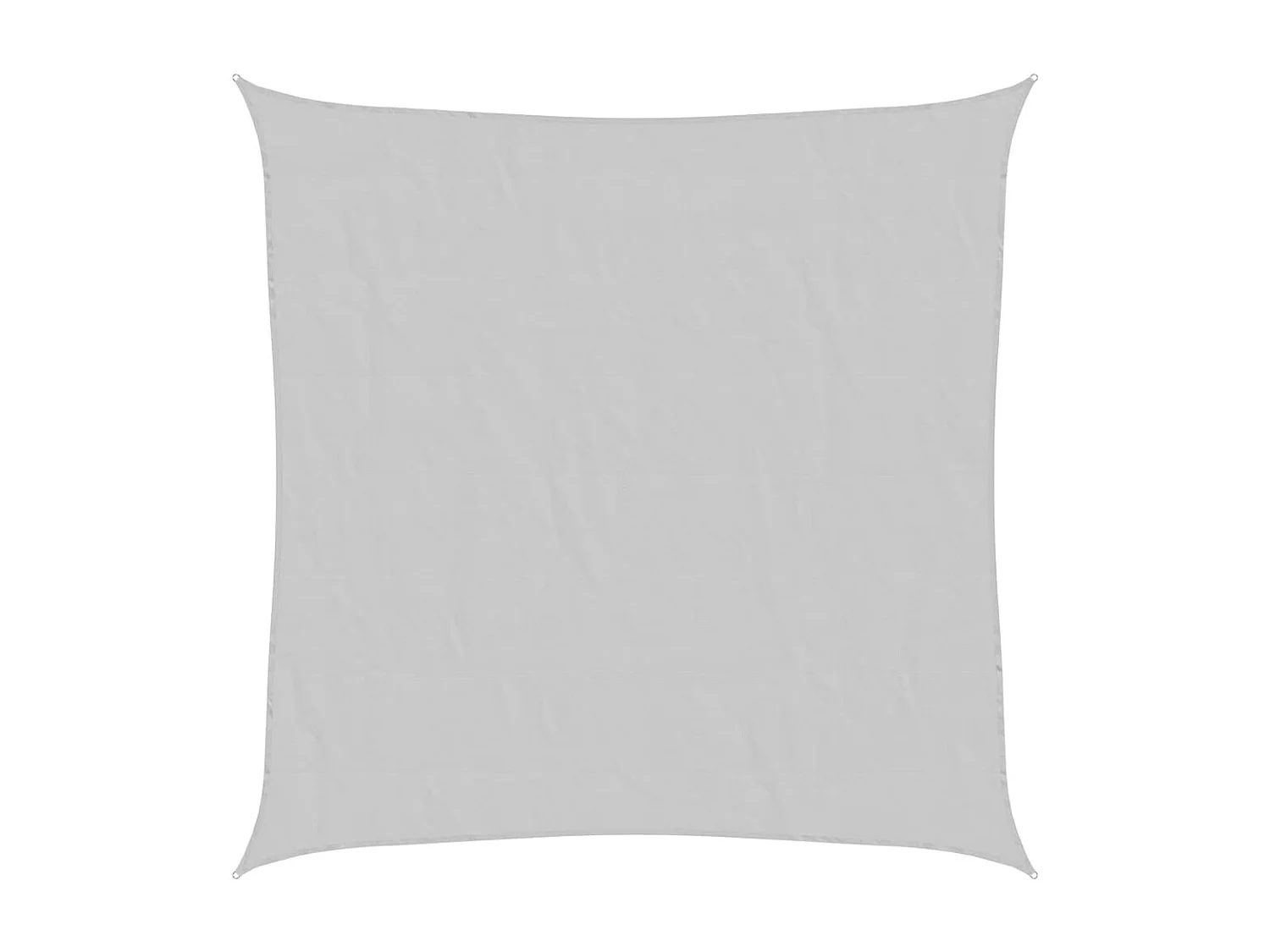 Voile d'ombrage gris clair 4x4 m 100% polyester oxford