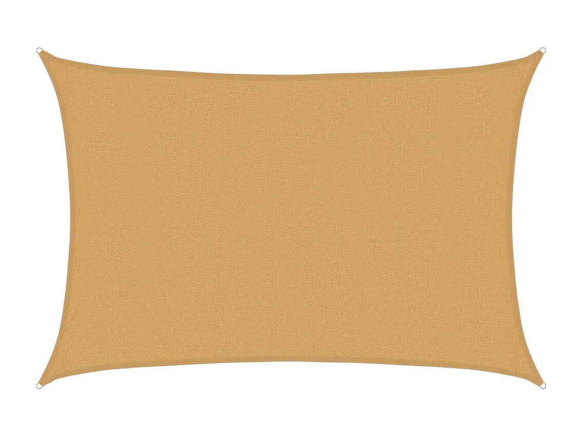 Voile d'ombrage 160 g/m² rectangulaire sable 2,5x3,5m PEHD