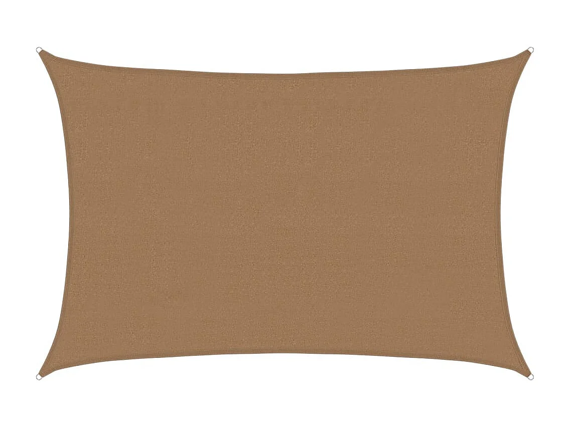 Voile d'ombrage 160 g/m² Taupe 4x6 m PEHD