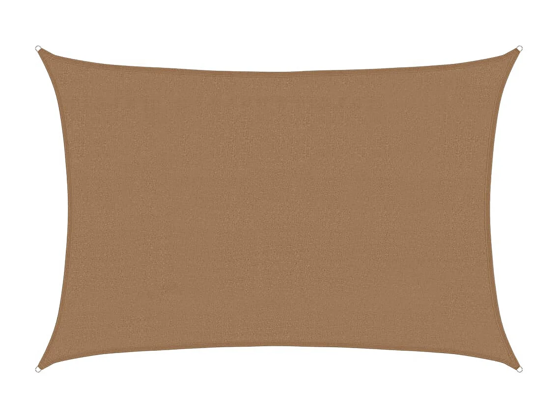 Sonnensegel 160 g/m² Taupe 4x5 m HDPE