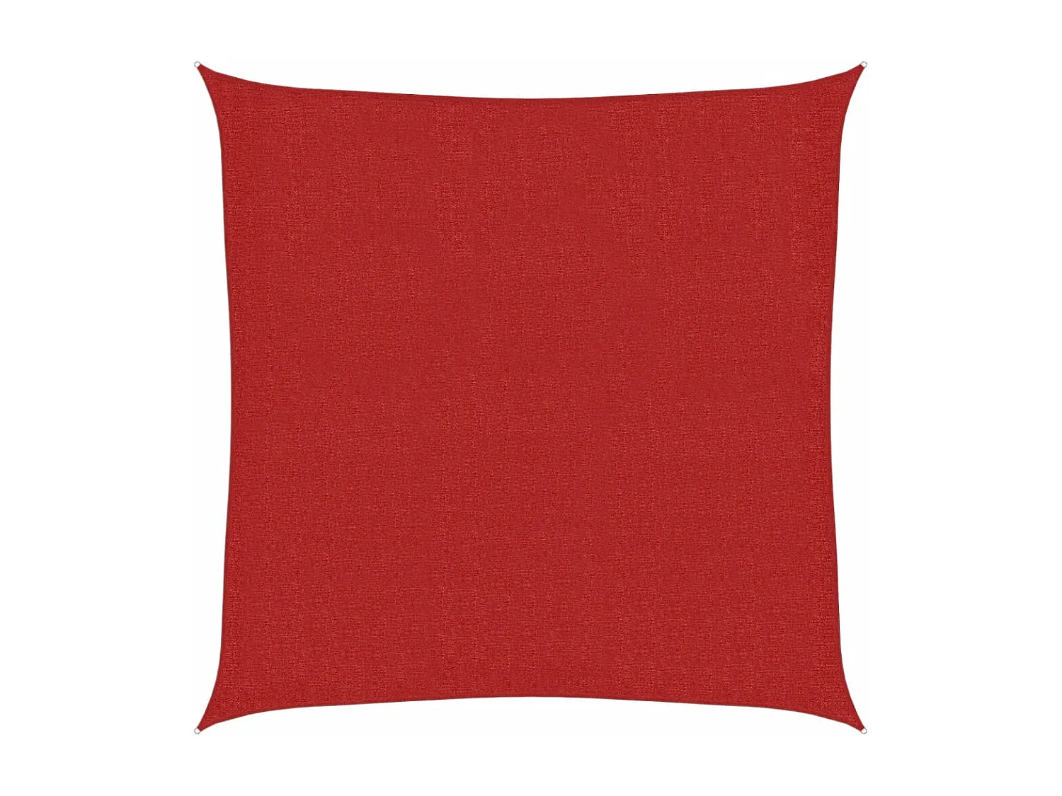 Schaduwdoek 160 g/m² Rood 2,5x2,5 m HDPE