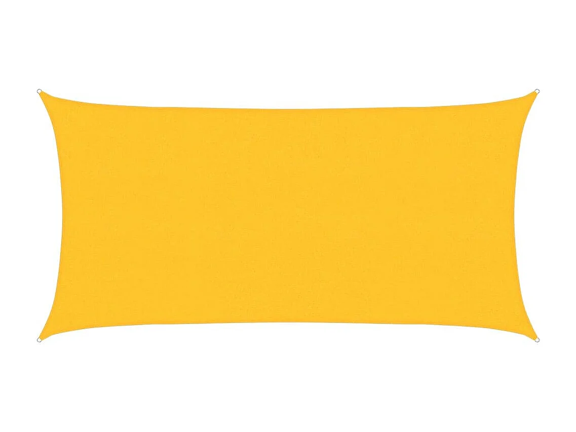 Voile d'ombrage 160 g/m² Jaune 2,5x4,5 m PEHD