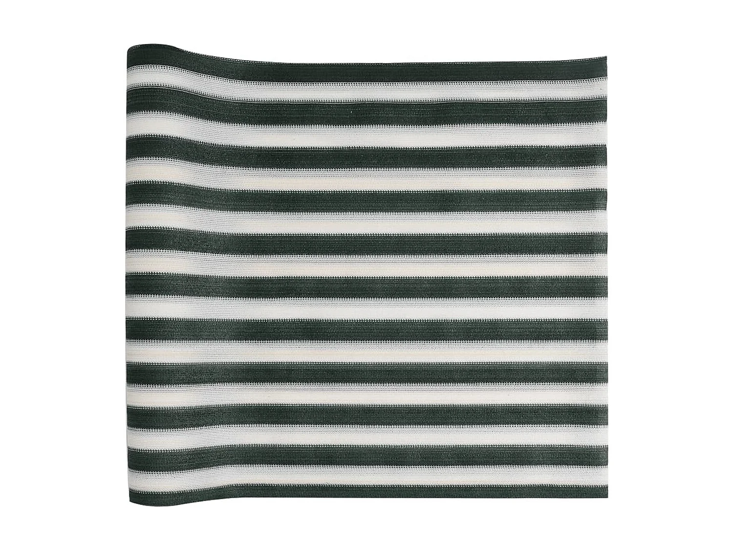 Filet brise-vue vert et blanc 1x10 m PEHD 75 g/m²