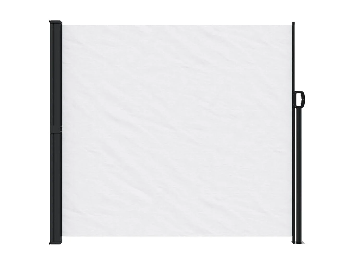 Auvent latéral rétractable blanc 180x500 cm