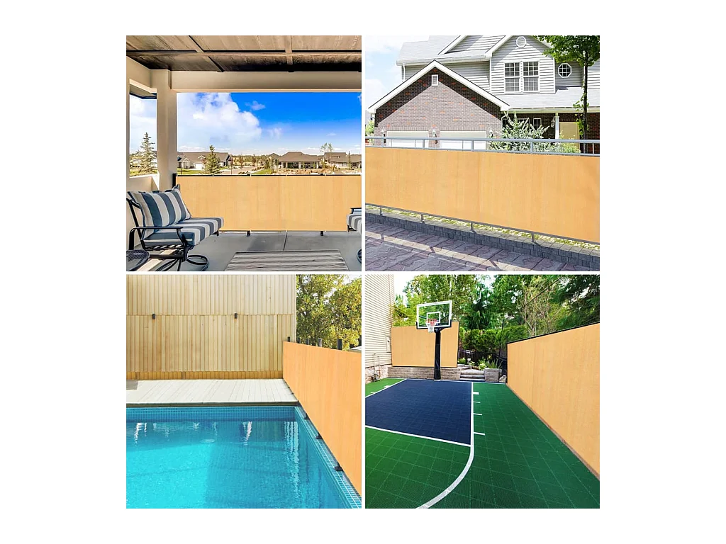Filet brise-vue sable 1,5x50 m PEHD 75 g/m²